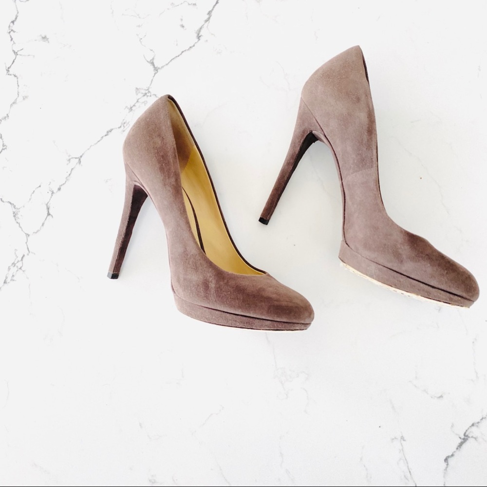 Brian Atwood Frederique Suede Pump - Picture 2 of 12